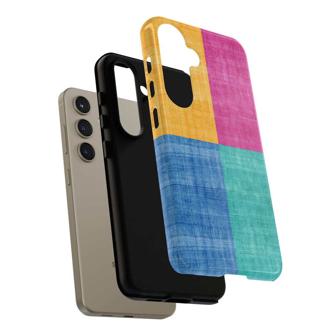 Impact Resistant, Colored Shapes, Cute Phone Cases for Samsung S24, S23, S22, S21, IPhone 15 pro Iphone 14 pro Iphone 13 IPhone 12 Iphone 11 - Studio40ParkLane