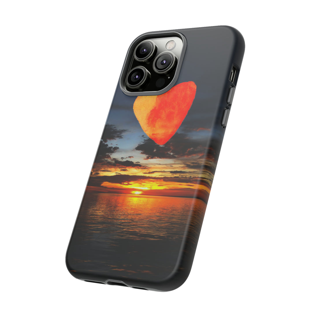 Cute IPhone Case | Rising Heart Love Sunset, iPhone 15 Case | iPhone 15 Pro Case, Iphone 14 Case, Iphone 14 Pro Max Case - Studio40ParkLane