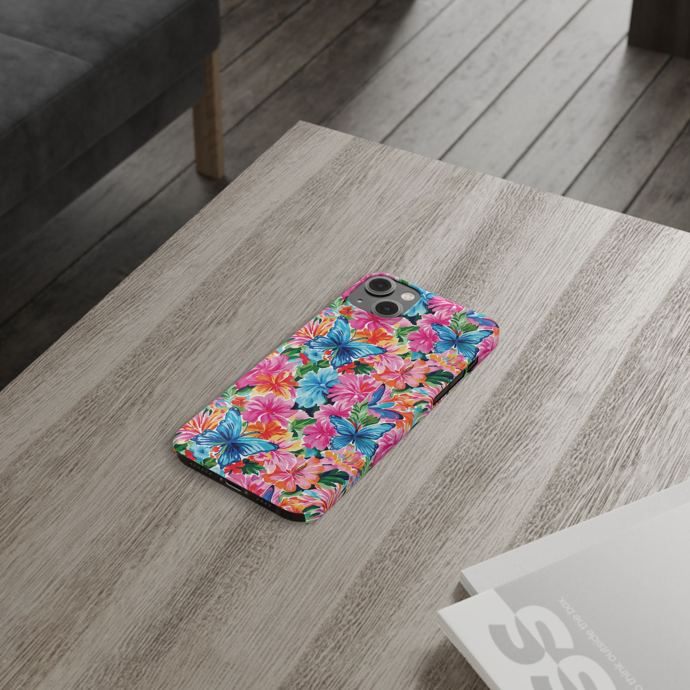 Slim Butterflies Flowers Gift for Her Cute Phone Cases for Iphone 16 Pro Max | iPhone 15 Case | iPhone 15 Pro Max Case, Iphone 14, 13, 12, 11, 10, 8, 7 - Studio40ParkLane