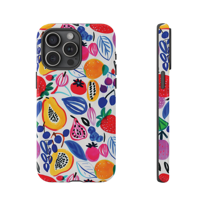 Premium Tough Summer Fruit Collage Gift for Her Cute Phone Cases for Samsung and Iphone, 16, 15, 14, S24, S23, S22, S21, S20, Plus, Ultra, Pro - Studio40ParkLane