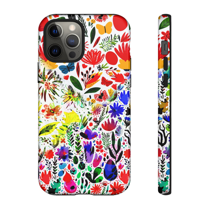 Impact Resistant, Colored Flowers, Cute Phone Cases for Samsung S24, S23, S22, S21, IPhone 15 pro Iphone 14 pro Iphone 13 IPhone 12 Iphone 11 - Studio40ParkLane