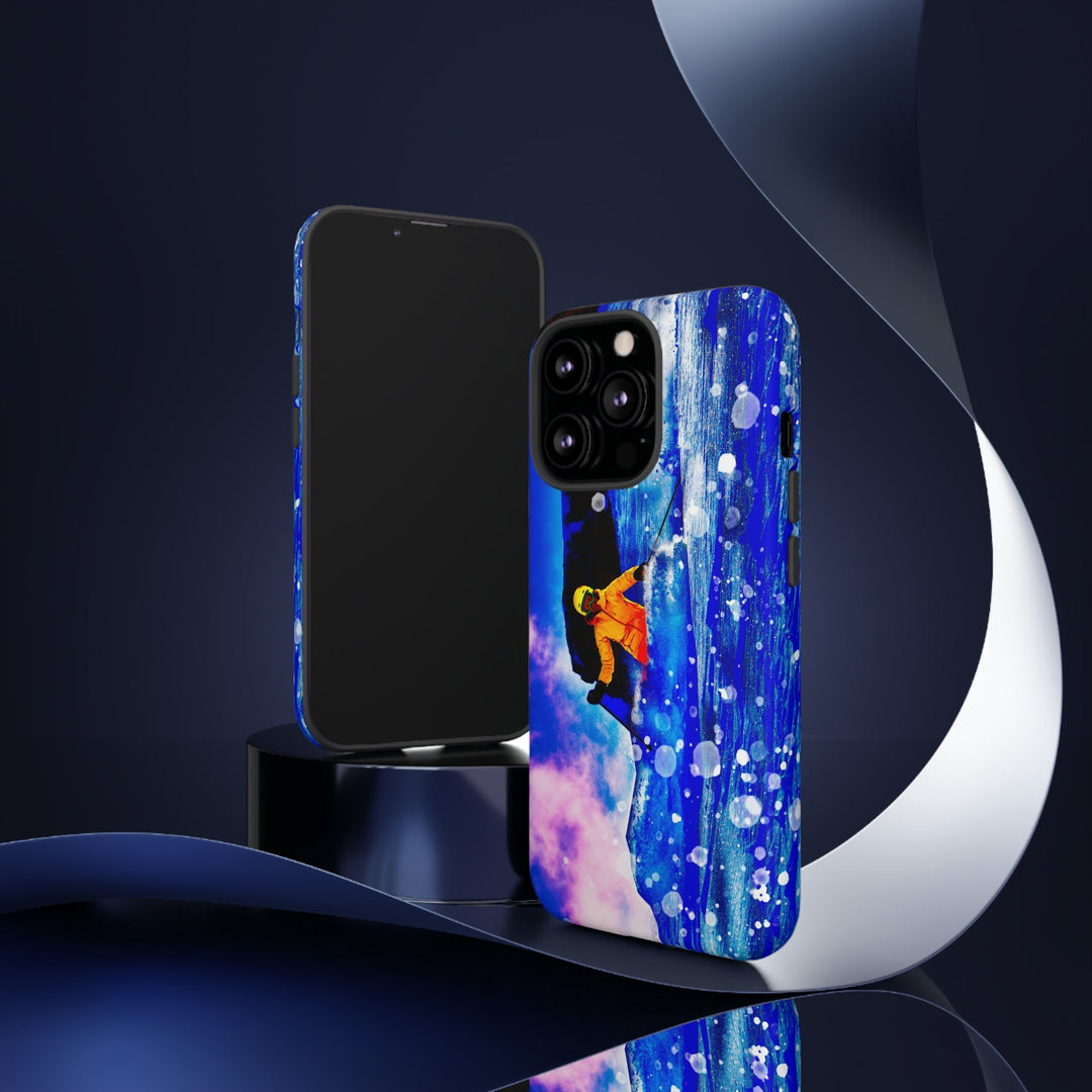 Cute IPhone Case | iPhone 15 Case | iPhone 15 Pro Max Case, Iphone 14 Case, Iphone 14 Pro Max Case IPhone Case for Art Lovers, Skier Mountain - Studio40ParkLane