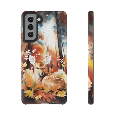 Autumn Fall Deer Forest Gift for Her Cute Phone Case for, Samsung Galaxy S24, S23, S22, S21, IPhone 16 Case | Iphone 15, Iphone 14, IPhone 13 Case