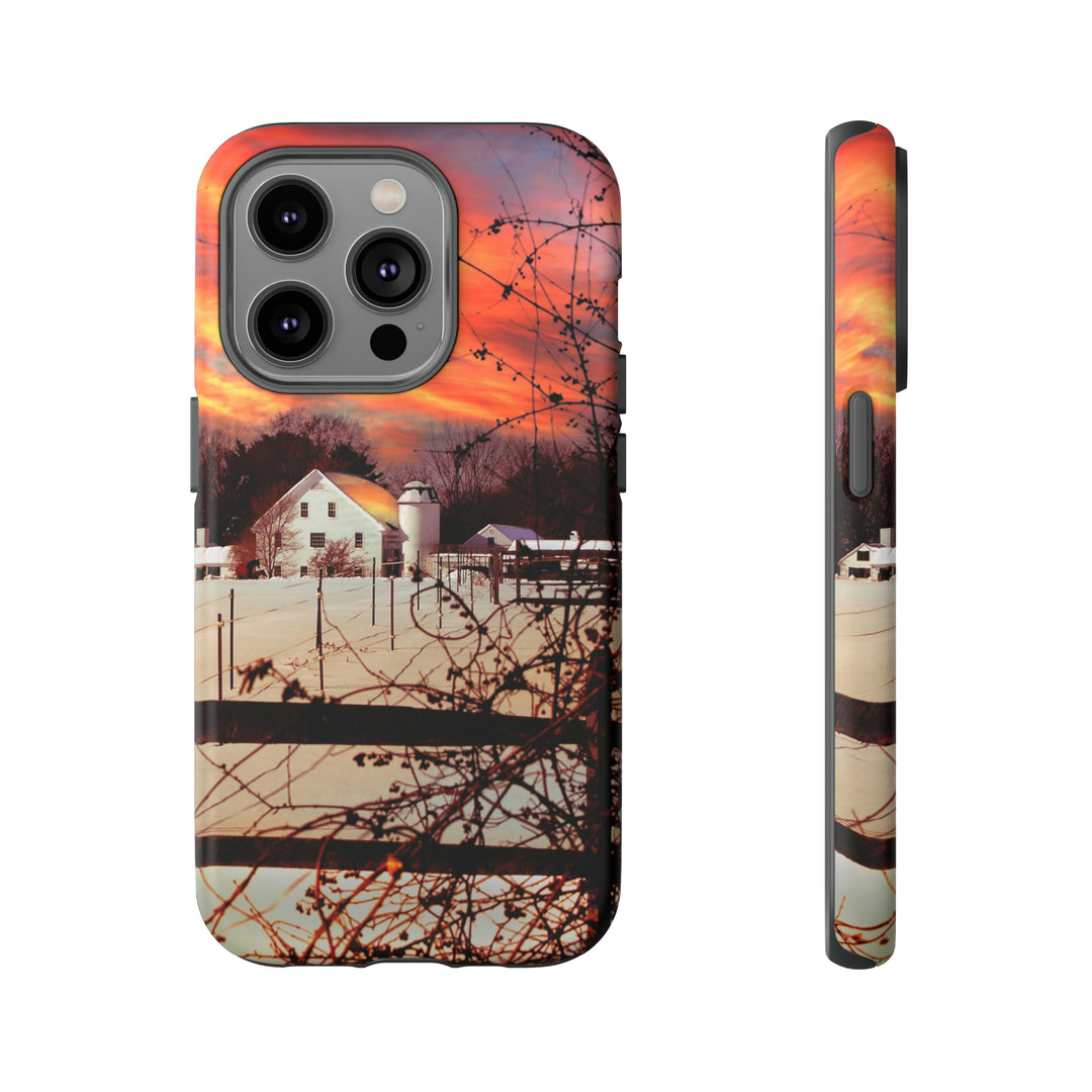 Cool Phone Case | Winter Sunset, For iPhone 15 Case | iPhone 15 Pro Case, Iphone 14 Case, Iphone 14 Pro Max Case, Protective Iphone Case - Studio40ParkLane