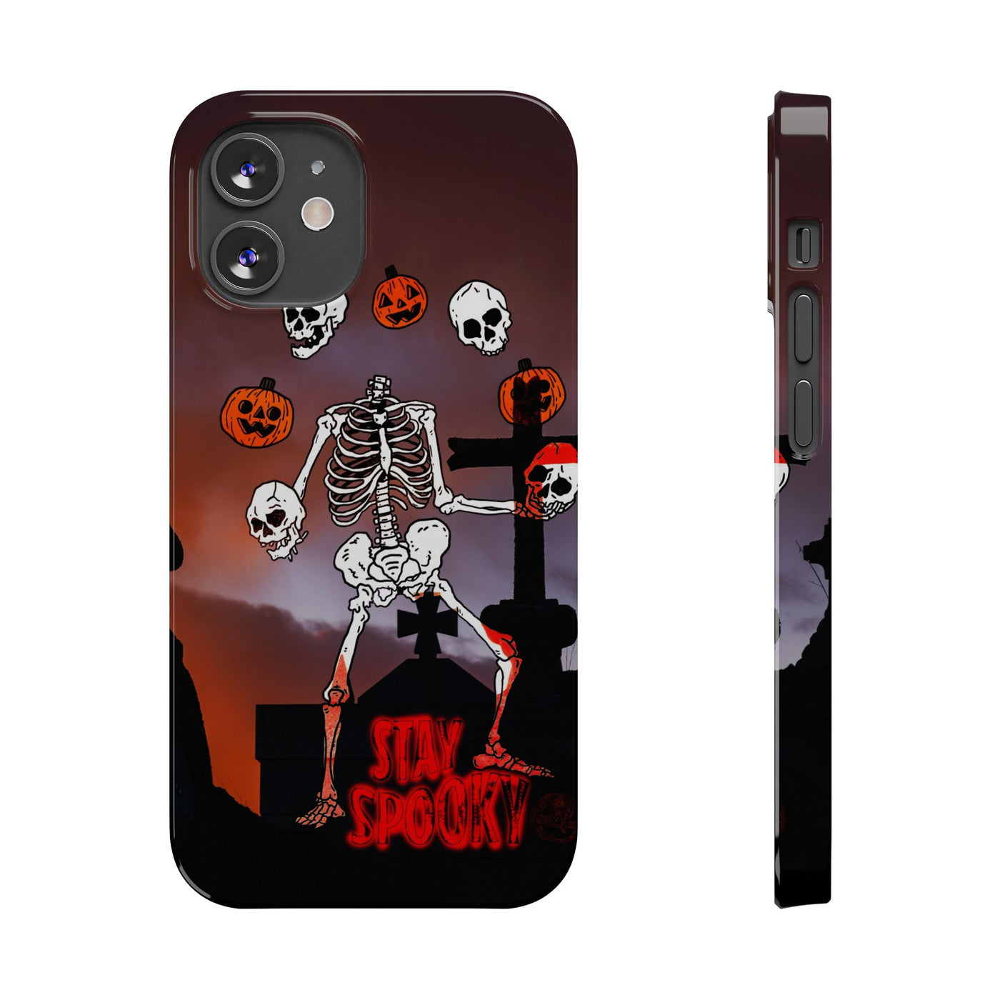 Slim Halloween Spooky Slim Cute Phone Cases for Iphone  | iPhone 15 Case | iPhone 15 Pro Max Case, Iphone 14, Iphone 14 Pro Max, Iphone 13