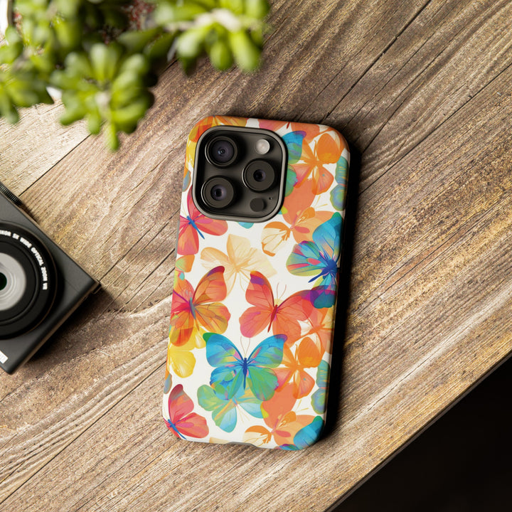 Cute Samsung Case | Cool Iphone Case | Summer Bright Butterflies, Samsung S24, S23, S22, S21, IPhone 15 Case | Iphone 14 Case, Iphone 13 Case - Studio40ParkLane