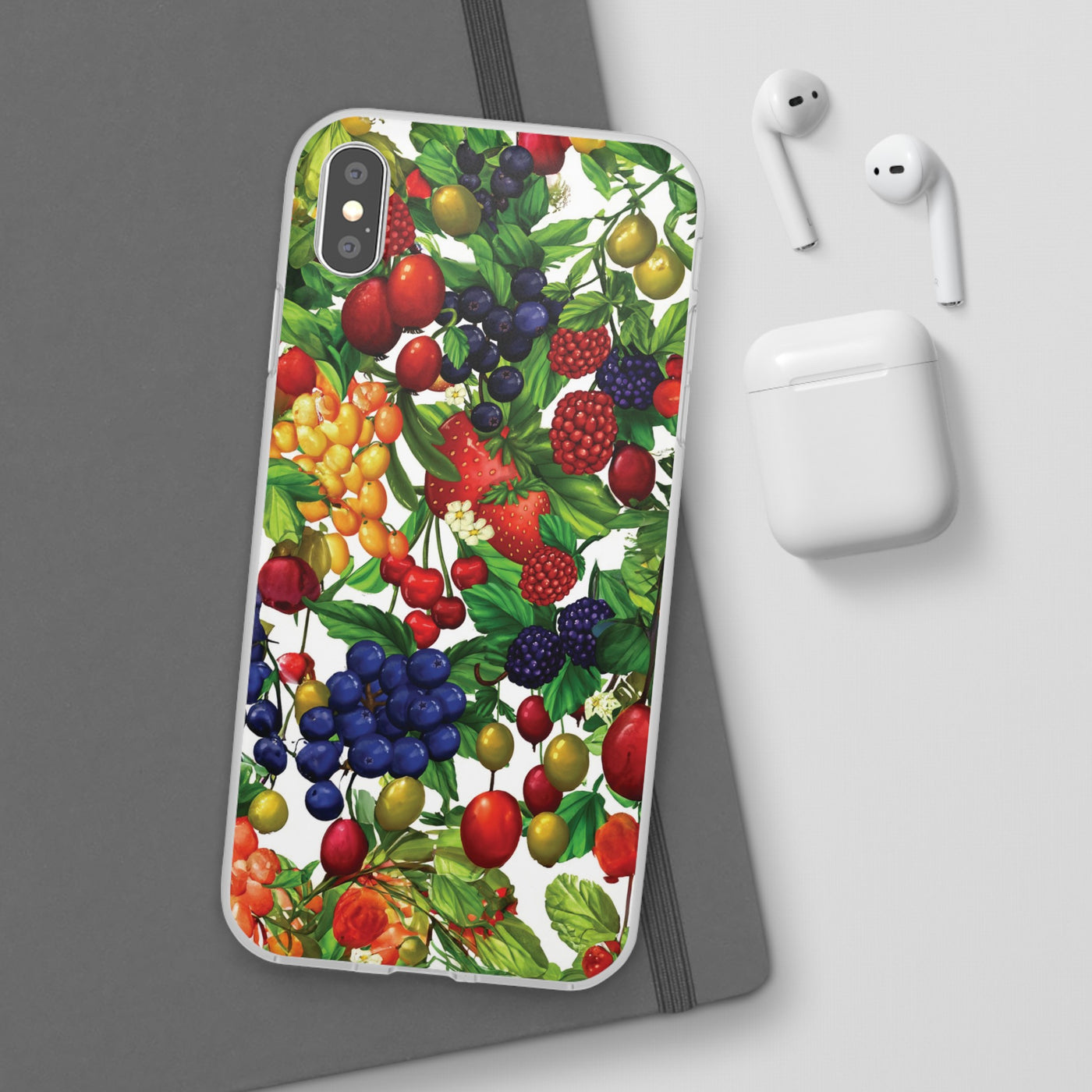 Cute Flexi Phone Cases, For Samsung Galaxy and Iphone, Summer Mixed Fruit, Galaxy S23 Phone Case, Samsung S22 Case, Samsung S21, Iphone 15, Iphone 14, Iphone 13