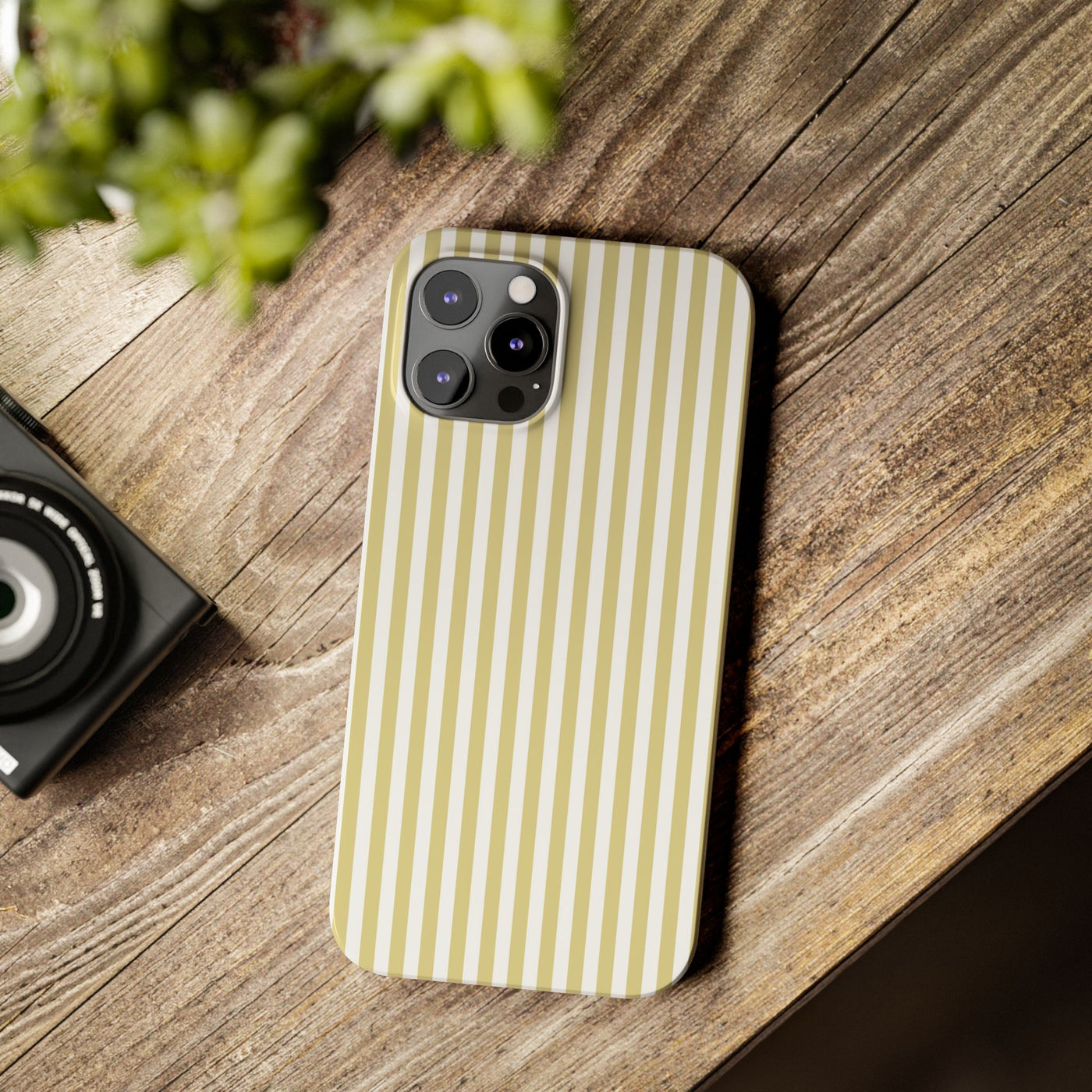 Slim Soft Yellow Striped Cute Phone Case for Iphone 16 - | iPhone 15 Pro Max Case | iPhone 14 Case Iphone 13 12 11 10 9 8 7 XS Gift for Her - Studio40ParkLane