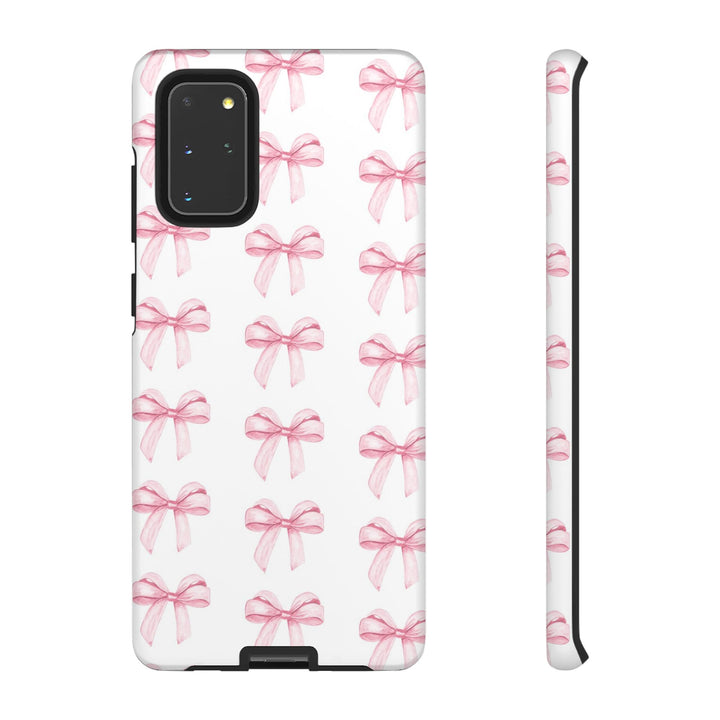 Pink Bows Cute Phone Case, for IPhone 16 Pro Max | Iphone 15, Iphone 14, IPhone 13 Case, 11 8 7, Samsung Galaxy S24, S23, S22, S21, 2 Layer Protection - Studio40ParkLane