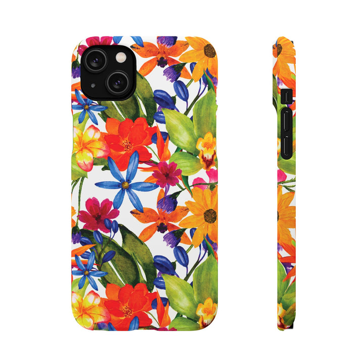 Sleek Snap Colorful Flowers Cute Phone Case for iPhone 16 15 14 13 12 11 X Xs Max Xr Pro Plus Samsung Galaxy S24 S23 S22 S21 S20 Note Ultra