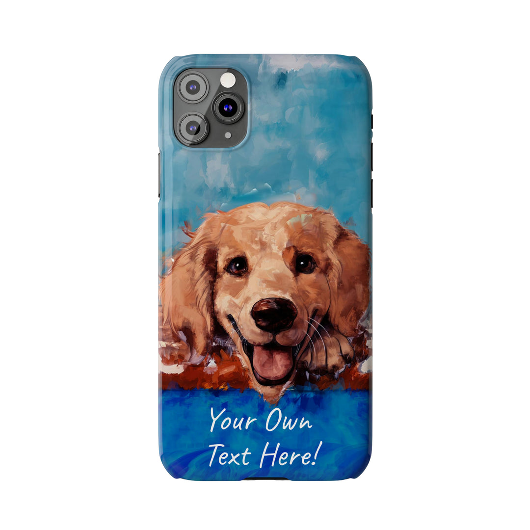 Slim Personalized Cute iPhone Cases - | iPhone 15 Case | iPhone 15 Pro Max Case, Iphone 14 Case, Iphone 14 Pro Max, Iphone 13, Golden Retriever Dog - Studio40ParkLane