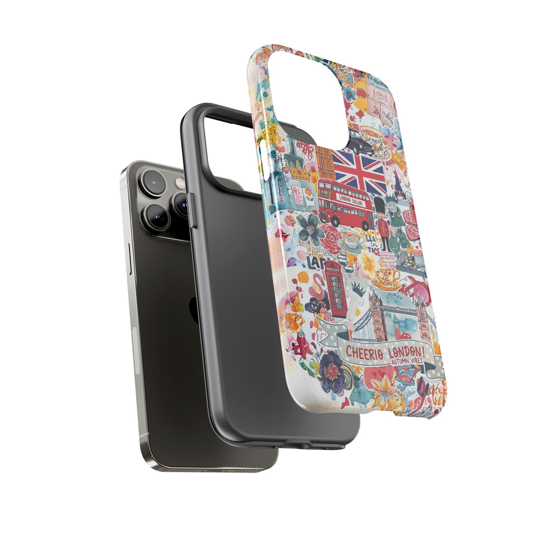 London England Coquette Collage Tough Premium Phone Case - For iPhone 17 Pro Max iPhone 16 Pro iPhone 15 Iphone 14 Plus 13 Pro 12 11 10 XR - Studio40ParkLane