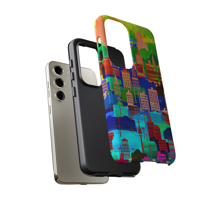 Cute Samsung Case | Cool Iphone Case | Summer City Skyline, Samsung S24, S23, S22, S21, IPhone 15 Case | Iphone 14 Case, Iphone 13 Case - Studio40ParkLane
