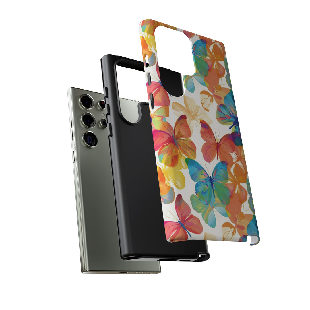 Cute Samsung Case | Cool Iphone Case | Summer Bright Butterflies, Samsung S24, S23, S22, S21, IPhone 15 Case | Iphone 14 Case, Iphone 13 Case - Studio40ParkLane