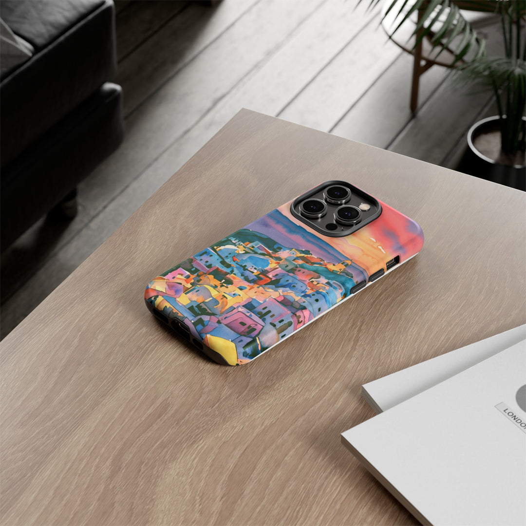 Impact Resistant, Greek Sunset, Cute Phone Cases for Samsung S24, S23, S22, S21, IPhone 15 pro Iphone 14 pro Iphone 13 IPhone 12 Iphone 11 - Studio40ParkLane