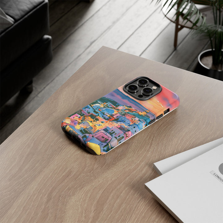 Impact Resistant, Greek Sunset, Cute Phone Cases for Samsung S24, S23, S22, S21, IPhone 15 pro Iphone 14 pro Iphone 13 IPhone 12 Iphone 11 - Studio40ParkLane