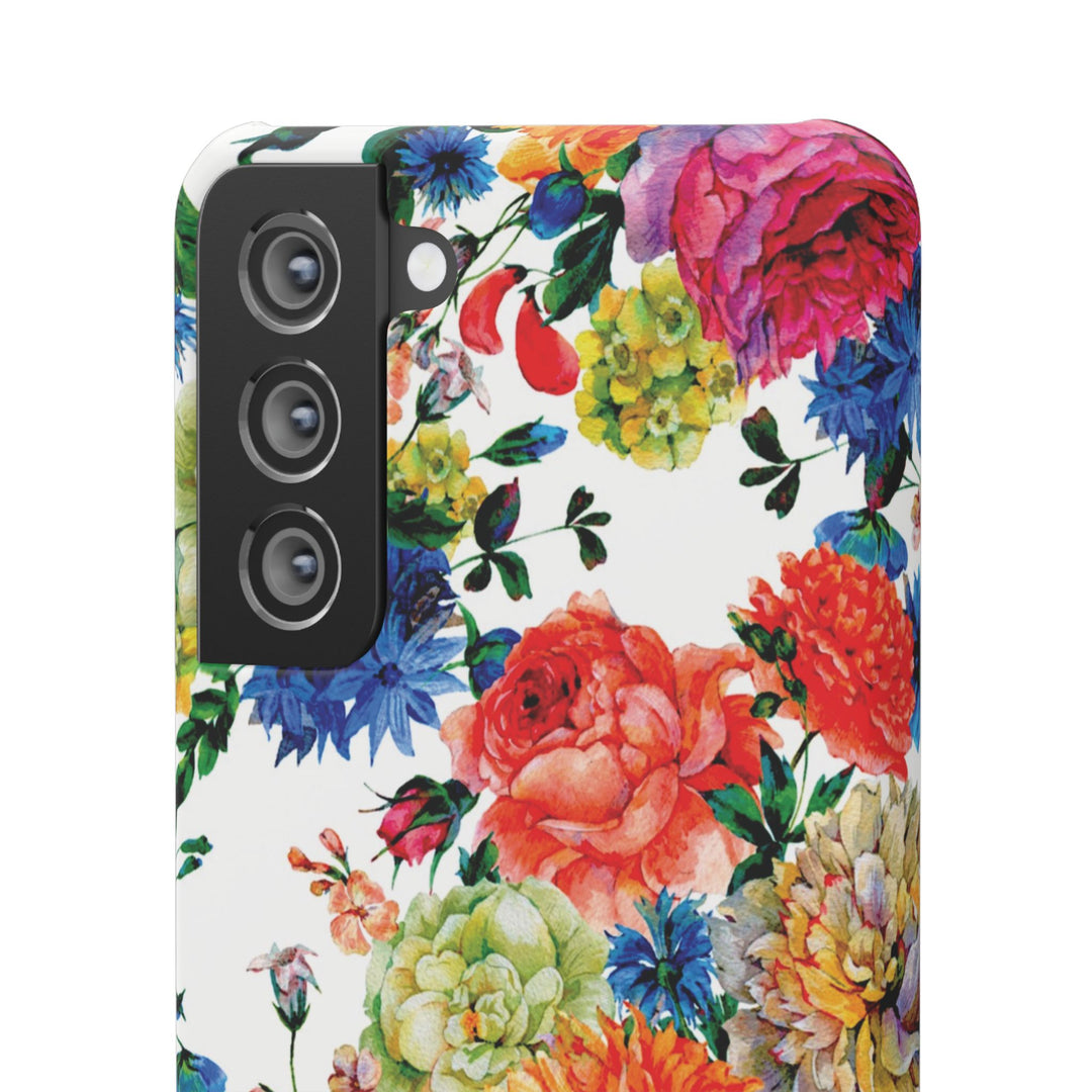 Sleek Snap Colorful Flowers Cute Phone Case for iPhone 16 15 14 13 12 11 X Xs Max Xr Pro Plus Samsung Galaxy S24 S23 S22 S21 S20 Note Ultra