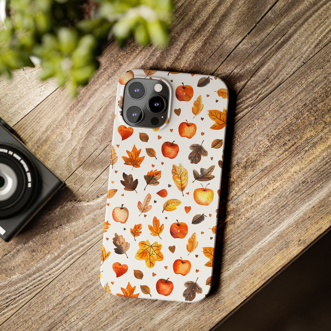 Slim Fall Autumn Leaves Gift for Her Cute Phone Cases for Iphone 16 | iPhone 15 Case | iPhone 15 Pro Max Case, Iphone 14, Iphone 14 Pro Max, Iphone 13, Slim - Studio40ParkLane