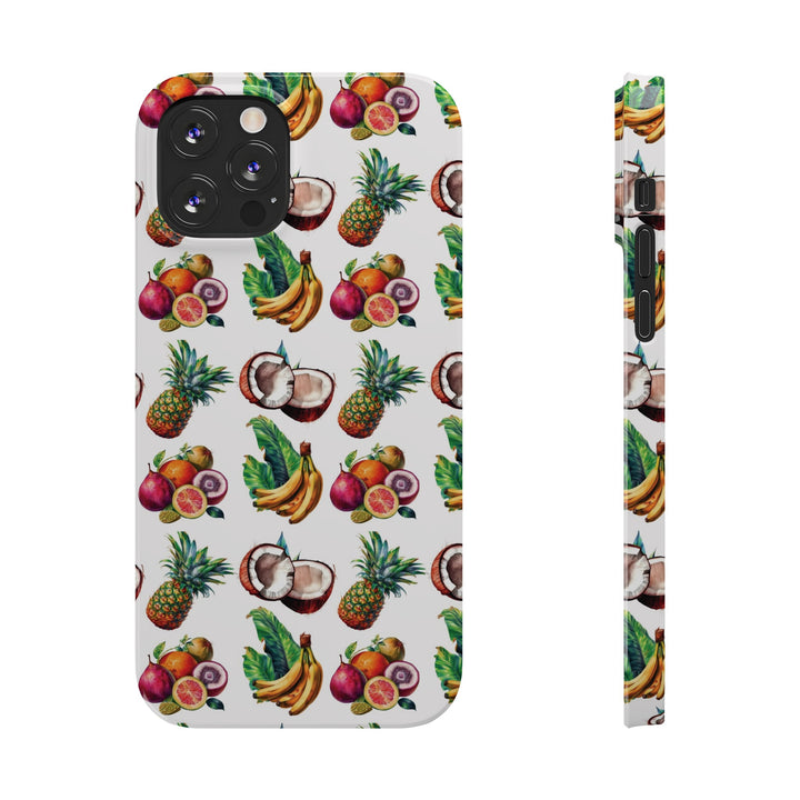 Slim Cute Phone Cases for Iphone - | iPhone 15 Case | iPhone 15 Pro Max Case, Iphone 14 Case, Iphone 14 Pro Max, Iphone 13, Tropical Summer Fruit - Studio40ParkLane