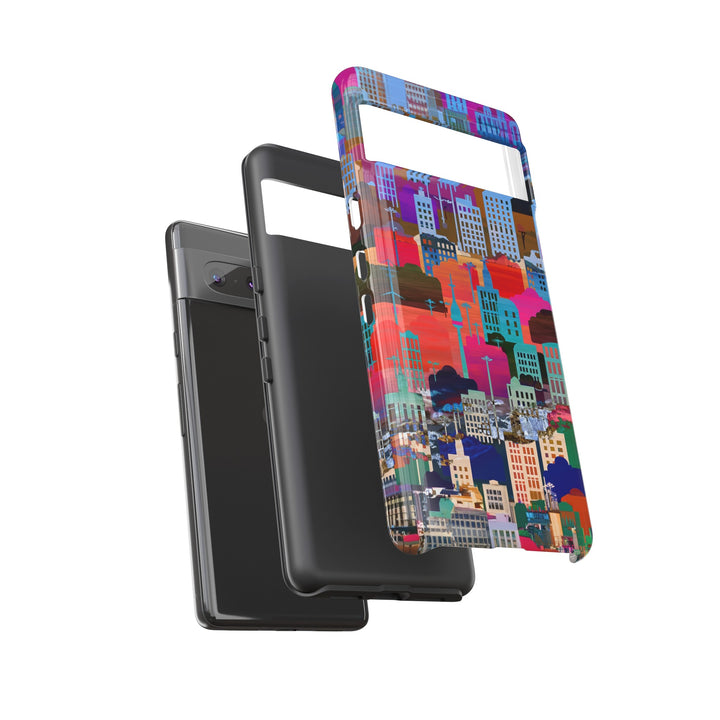 Cute Samsung Case | Cool Iphone Case | Summer City Skyline, Samsung S24, S23, S22, S21, IPhone 15 Case | Iphone 14 Case, Iphone 13 Case - Studio40ParkLane