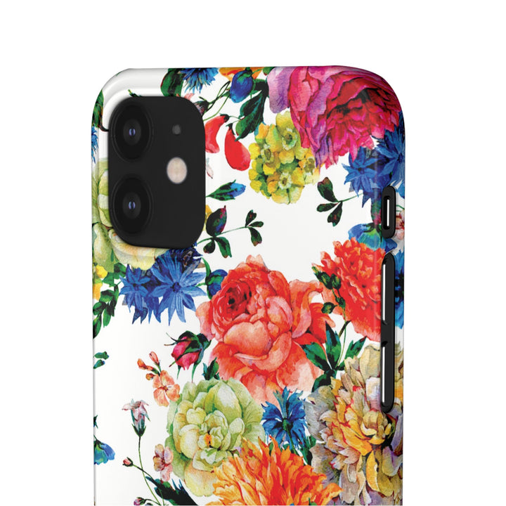 Sleek Snap Colorful Flowers Cute Phone Case for iPhone 16 15 14 13 12 11 X Xs Max Xr Pro Plus Samsung Galaxy S24 S23 S22 S21 S20 Note Ultra