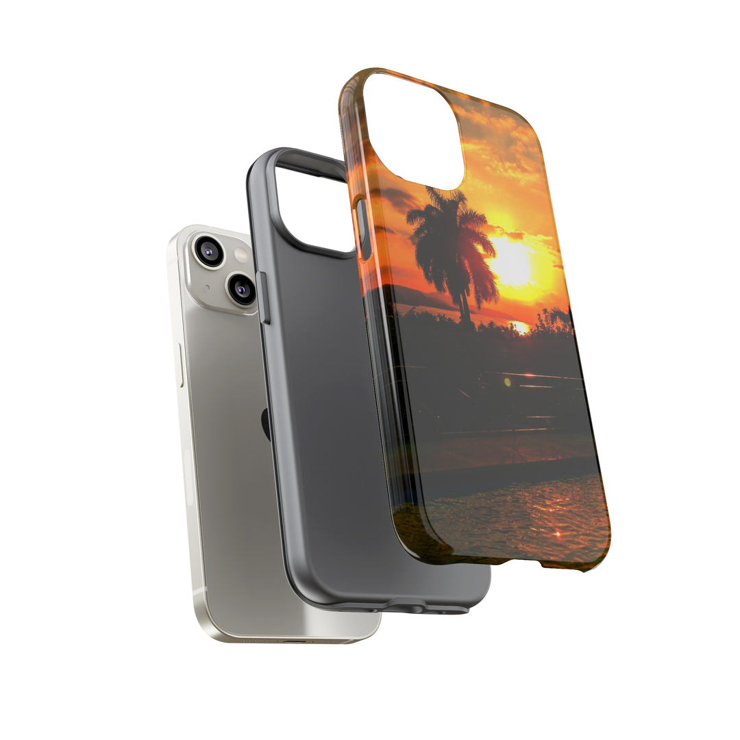 Cute Samsung Case | Cool Iphone Case | Summer Jamaica Pool Sunset, Samsung S24, S23, S22, S21, IPhone 15 Case | Iphone 14 Case, Iphone 13 Case - Studio40ParkLane