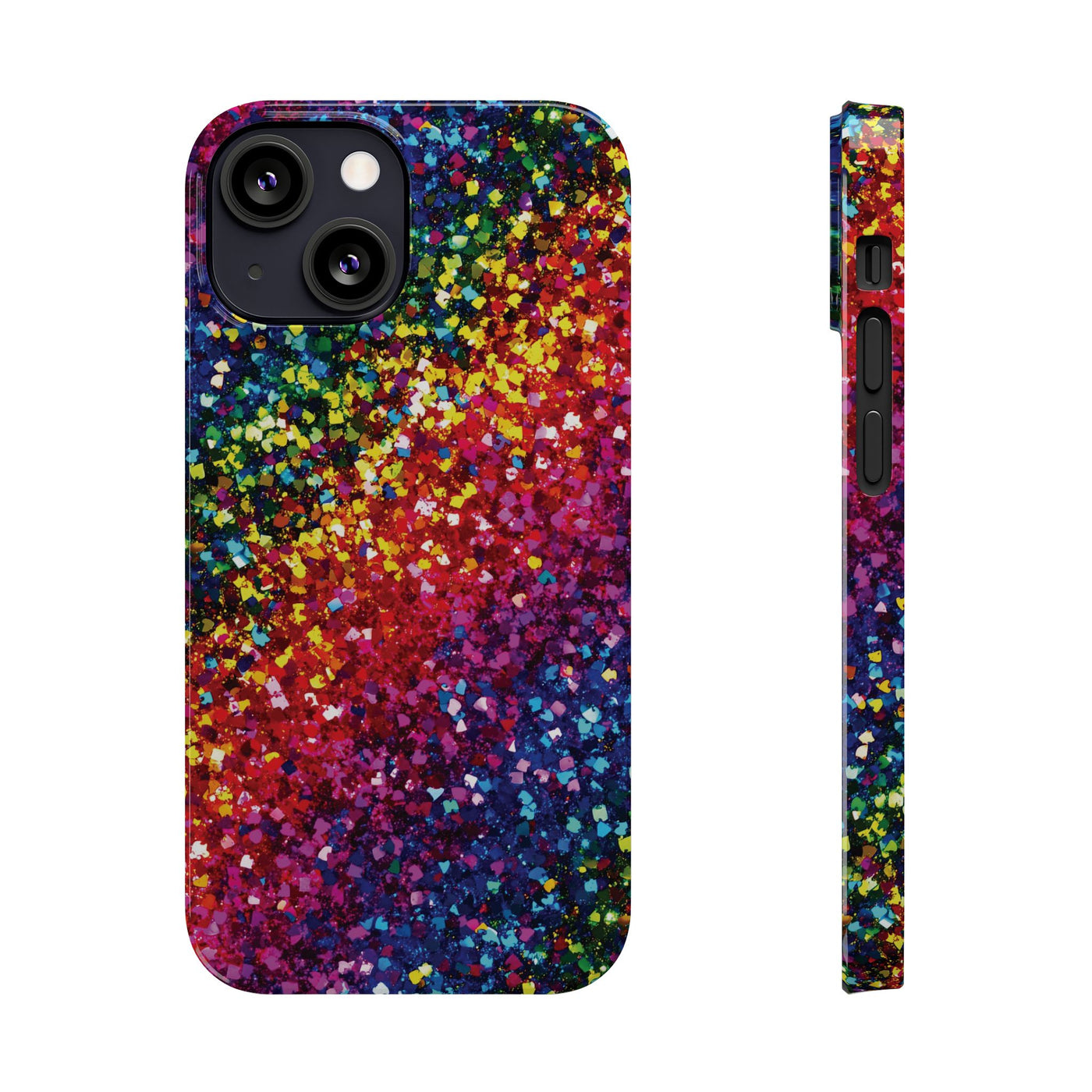 Slim Non-Glitter Muted Color Faux Play on Glitter Effect Gift for Her Cute Phone Cases for Iphone 16 Pro Max | iPhone 15 Case | iPhone 15 Pro Max Case, Iphone 14, Iphone 14 Pro Max, Iphone 13 12 11 8 7