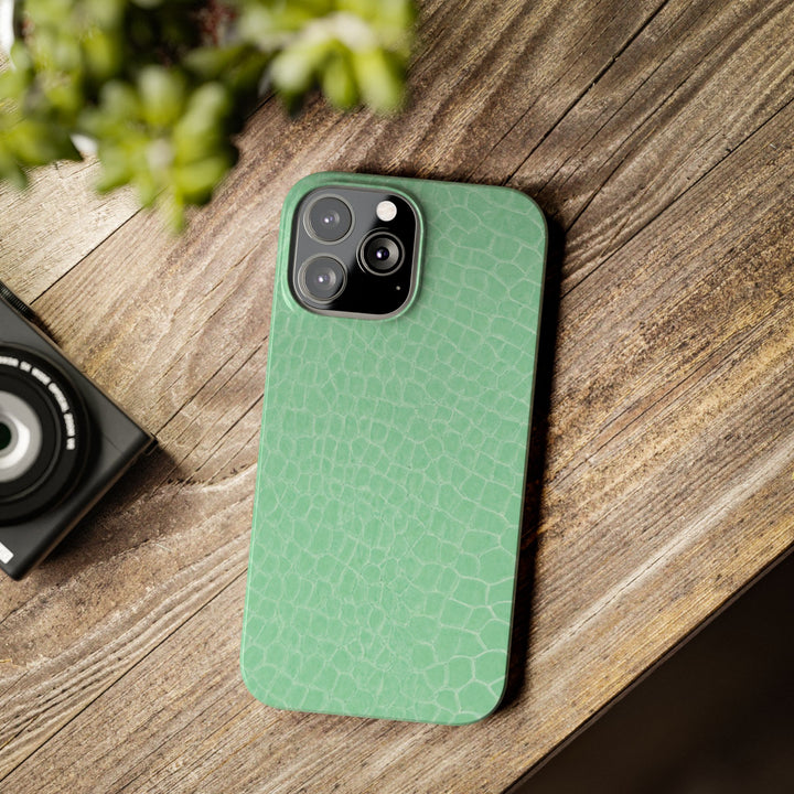 Slim Non Leather Mint Color Pattern Gift for Her Cute Phone Cases for Iphone 16 Pro Max | iPhone 15 Case | iPhone 15 Pro Max Case, Iphone 14, 13, 12, 11, 10, 8, 7 - Studio40ParkLane