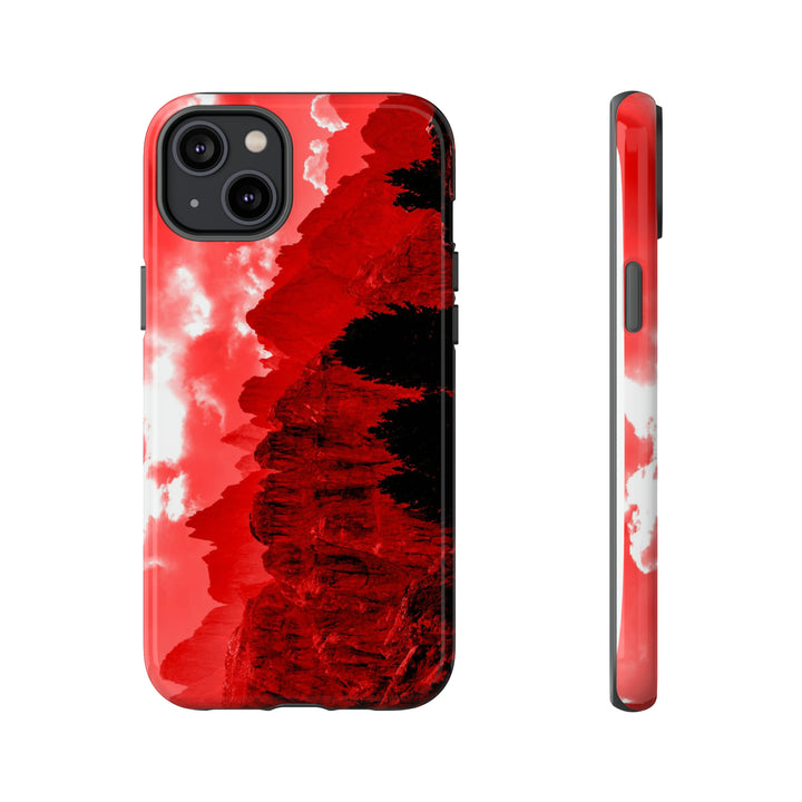 Cute IPhone Case | iPhone 15 Case | iPhone 15 Pro Max Case, Iphone 14 Case, Iphone 14 Pro Max Case IPhone Case for Art Lovers - Red Mountains - Studio40ParkLane