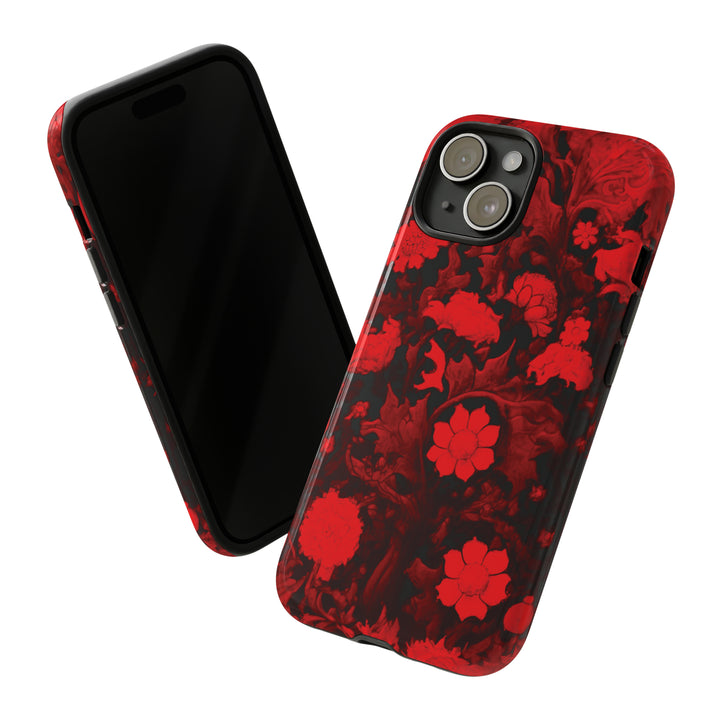 Cool Phone Case | Red Flowers, For iPhone 15 Case | iPhone 15 Pro Case, Iphone 14 Case, Iphone 14 Pro Max Case, Protective Iphone Case - Studio40ParkLane