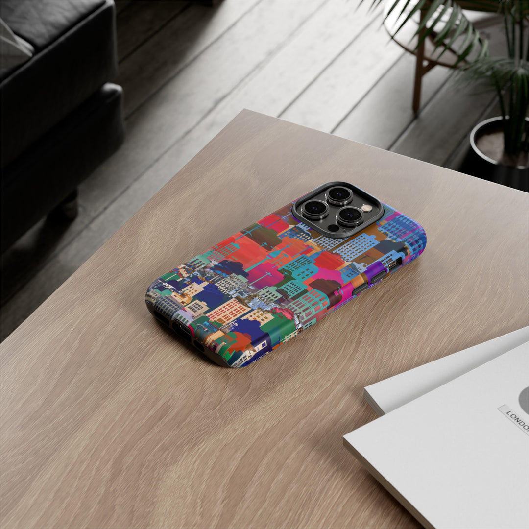 Cute Samsung Case | Cool Iphone Case | Summer City Skyline, Samsung S24, S23, S22, S21, IPhone 15 Case | Iphone 14 Case, Iphone 13 Case - Studio40ParkLane