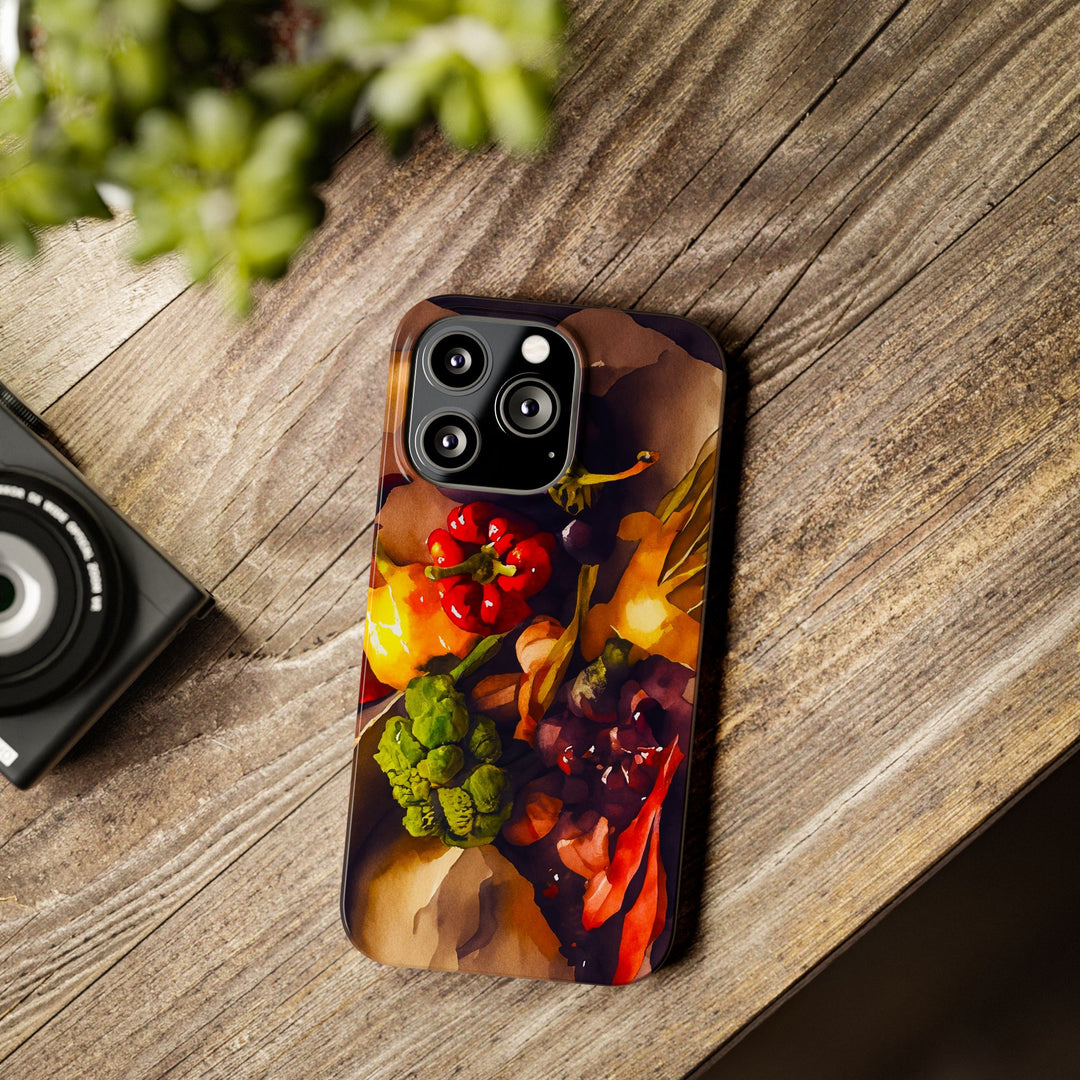 Slim Fall Farm Vegetables Cute Phone Cases for Iphone | iPhone 15 Case | iPhone 15 Pro Max Case, Iphone 14, Iphone 14 Pro Max, Iphone 13 - Studio40ParkLane