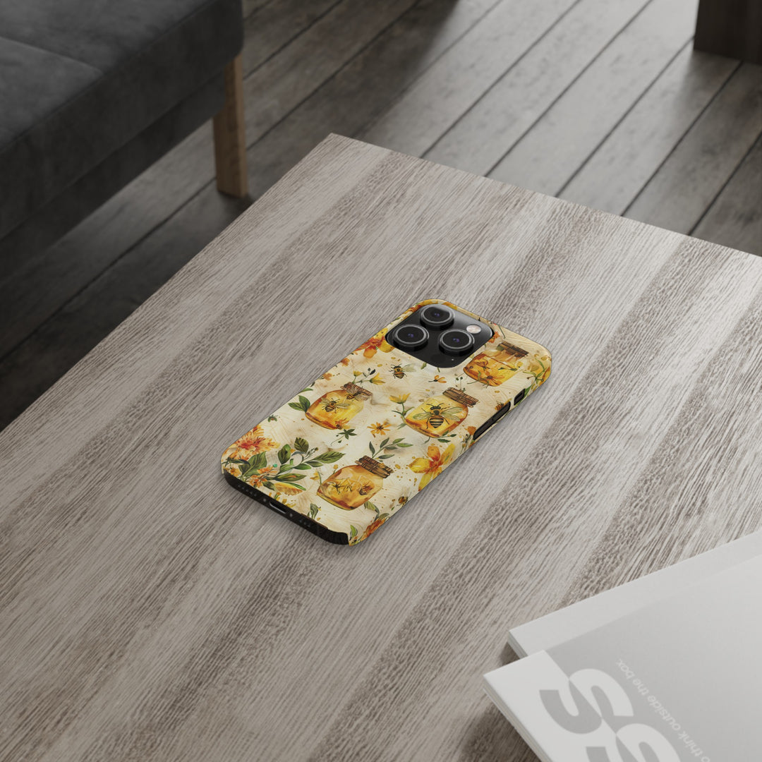 Slim Cute Phone Cases for Iphone | iPhone 15 Case | iPhone 15 Pro Max Case, Iphone 14, Iphone 14 Pro Max, Iphone 13, Honey Bees Yellow - Studio40ParkLane