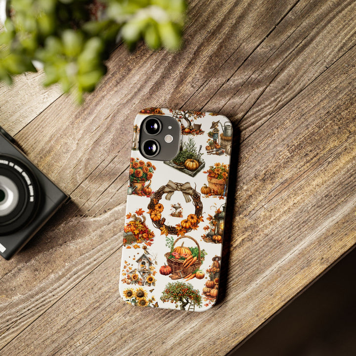 Slim Fall Leaves Collage Cute Phone Cases for Iphone | iPhone 15 Case | iPhone 15 Pro Max Case, Iphone 14, Iphone 14 Pro Max, Iphone 13, 12 - Studio40ParkLane