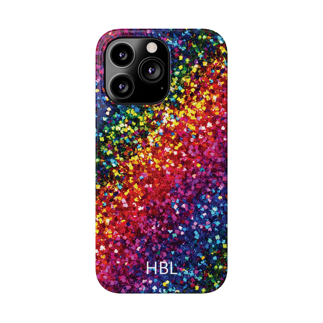 Slim Personalized Slim Muted Faux Play on Glitter Effect Cute Phone Cases for Iphone 16 Pro Max | iPhone 15 Case | iPhone 15 Pro Max Case, Iphone 14, Iphone 14 Pro Max, Iphone 13 12 11 8 7 - Studio40ParkLane