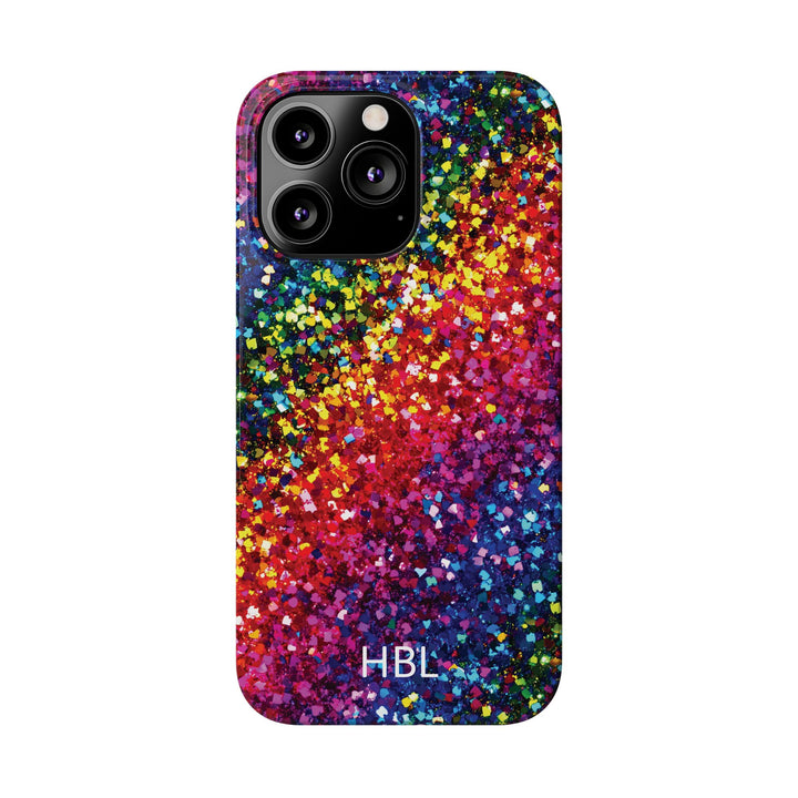 Slim Personalized Slim Muted Faux Play on Glitter Effect Cute Phone Cases for Iphone 16 Pro Max | iPhone 15 Case | iPhone 15 Pro Max Case, Iphone 14, Iphone 14 Pro Max, Iphone 13 12 11 8 7 - Studio40ParkLane