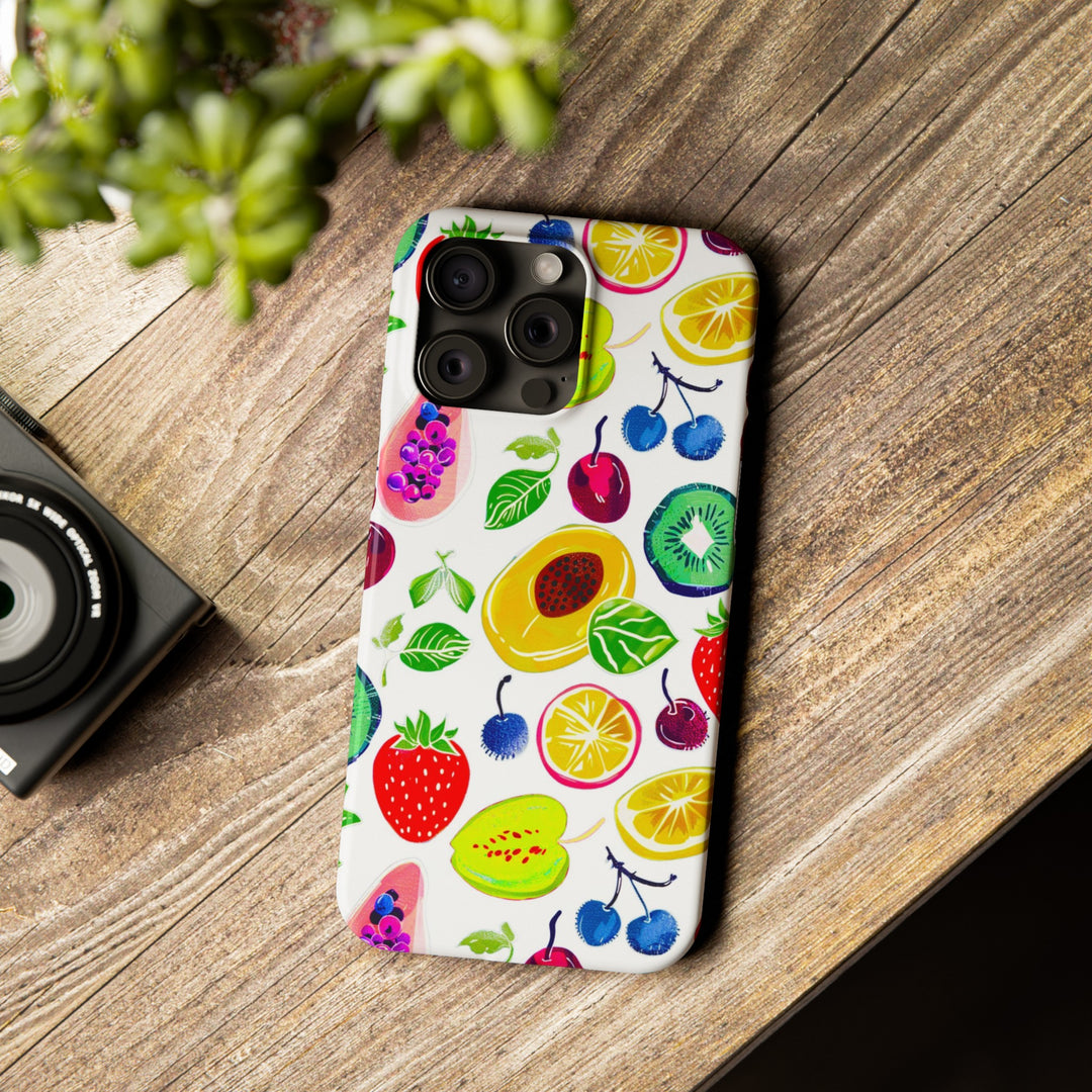 Slim Cute Phone Cases for Iphone | iPhone 15 Case | iPhone 15 Pro Max Case, Iphone 14, Iphone 14 Pro Max, Iphone 13, Summer Fruit Mix - Studio40ParkLane