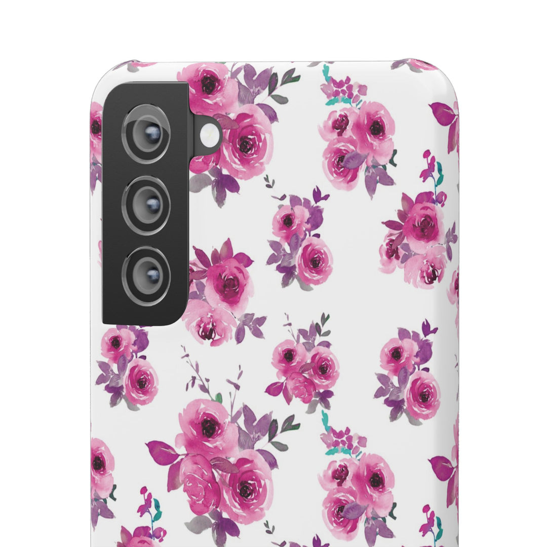 Sleek Snap Flowers Gift for Her Cute Phone Case for iPhone 16 15 14 13 12 11 X Xs Max Xr Pro Plus Samsung Galaxy S24 S23 S22 S21 S20 Ultra