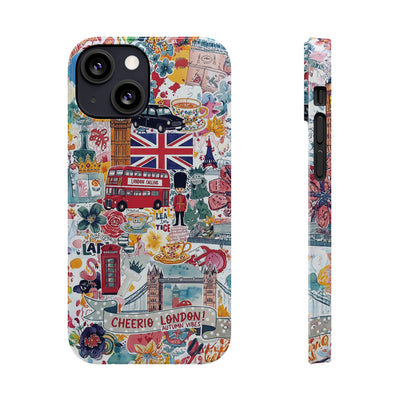 Slim London England Coquette Collage Cute Phone Case for Iphone 17 - | iPhone 16 Pro Max Case | iPhone 15 Case Iphone 14 13 12 11 10 9 8 7 - Studio40ParkLane