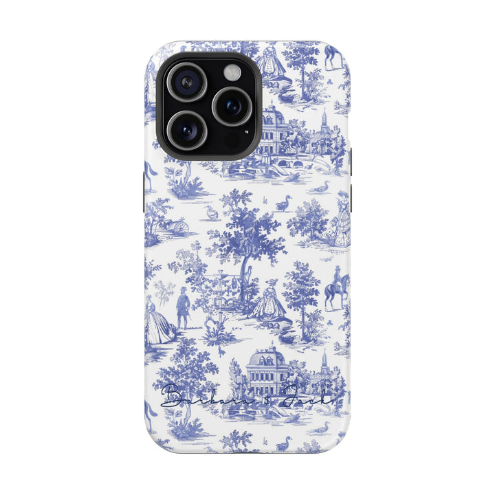 Magsafe French Toile Personalized Initial Custom Gift Cute Phone Cases for Iphone 16 Pro Max | iPhone 15, Pro Max Case, Iphone 14, 13, 12, 11, 10 - Studio40ParkLane