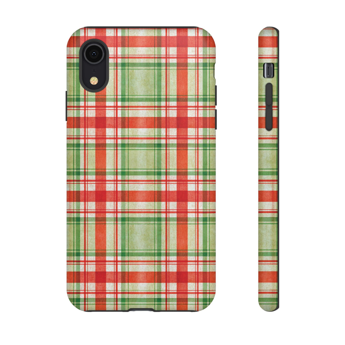 Aesthetic Tough Red Green Checkered Premium Phone Case - For iPhone 17 Pro Max iPhone 16 Pro iPhone 15 Iphone 14 Plus 13 Pro 12 11 10 XR XS - Studio40ParkLane