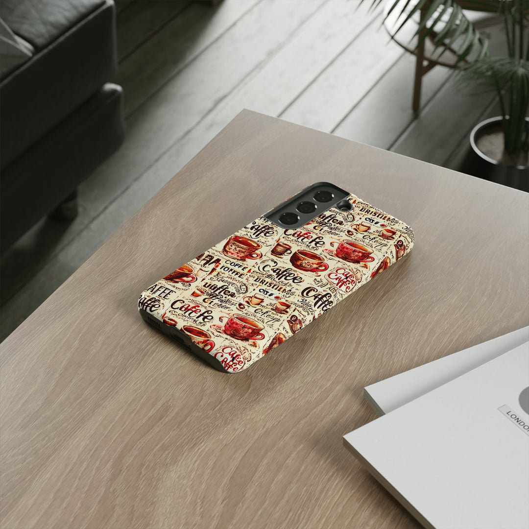 Cute Samsung Phone Case | Aesthetic Samsung Phone Case | Galaxy S23, S22, S21, S20 | Paris Coffee Cup, Protective Phone Case - Studio40ParkLane