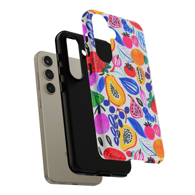Cute Samsung Phone Case | Aesthetic Samsung Phone Case | Galaxy S23, S22, S21, S20 | Summer Fruit Cocktail, Protective Phone Case