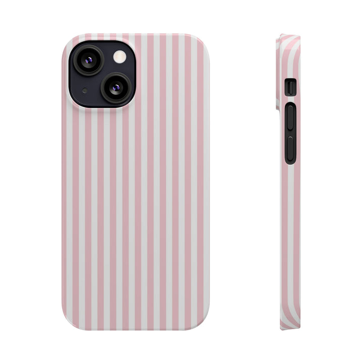 Slim Sweet Pink Striped Cute Phone Case for Iphone 16 - | iPhone 15 Pro Max Case | iPhone 14 Case Iphone 13 12 11 10 9 8 7 X XS Gift for Her