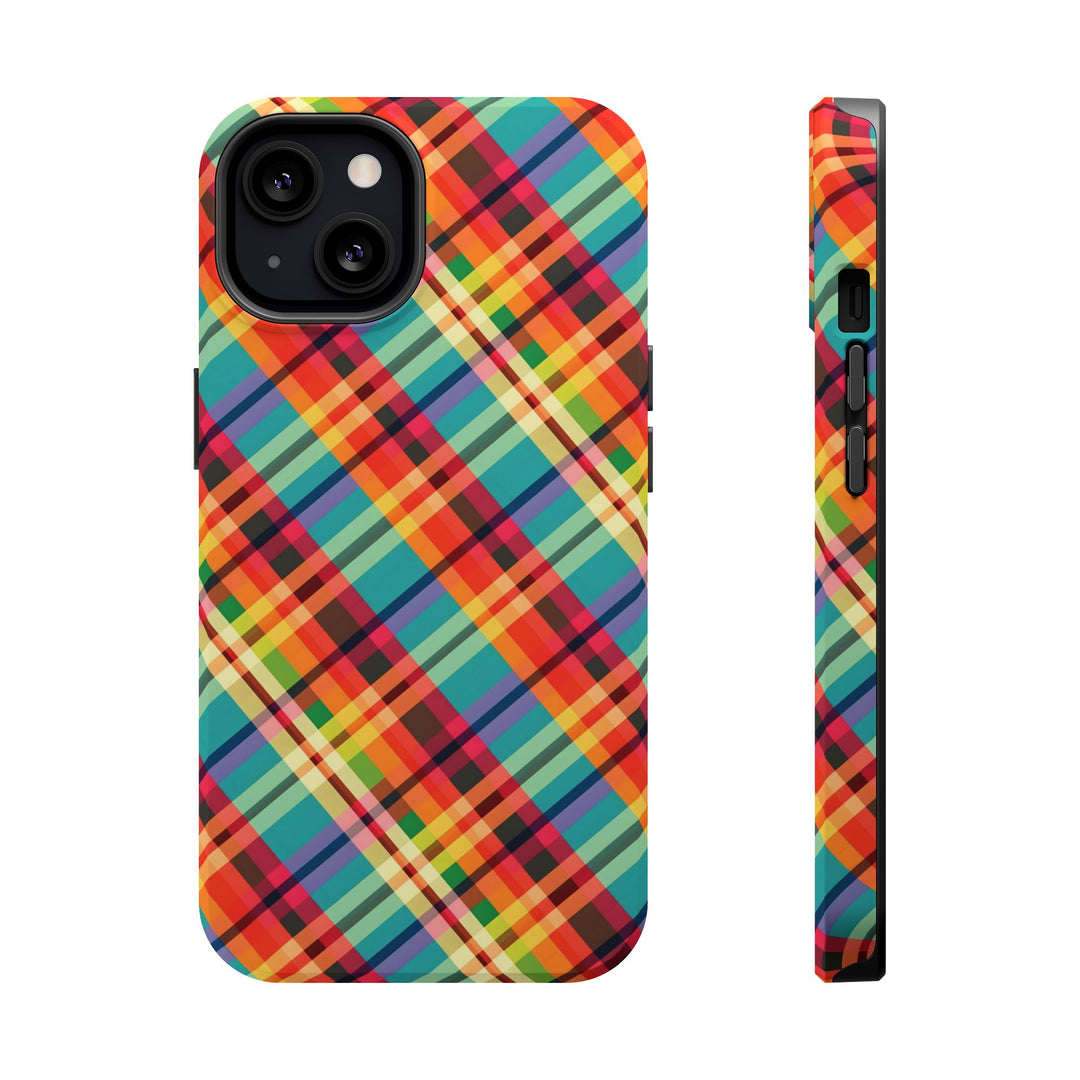 Checkered Plaid Magsafe Gift for Her Cute Phone Case for Iphone, | iPhone 16 | iPhone 15 Pro Max, Iphone 14 Pro Max, 13 12 11 10 9 8 7 - Studio40ParkLane