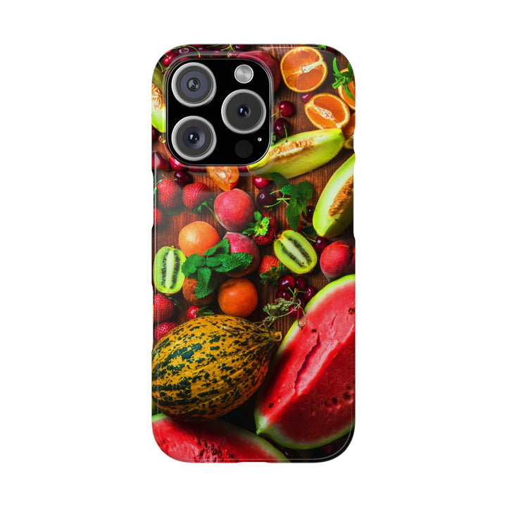 Slim Fall Fruit Collage Phone Cases for Iphone 16 | iPhone 15 Case | iPhone 15 Pro Max Case, Iphone 14, Iphone 14 Pro Max, Iphone 13, Slim Mom Dad Gift - Studio40ParkLane