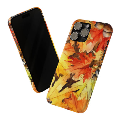 Slim Fall Leaves Slim Cute Phone Cases for Iphone  | iPhone 15 Case | iPhone 15 Pro Max Case, Iphone 14, Iphone 14 Pro Max, Iphone 13