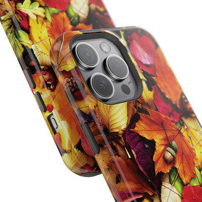 Aesthetic Tough Magsafe Fall Leaves Foliage Phone Case - For iPhone 17 Pro Max iPhone 16 Pro iPhone 15 Iphone 14 Plus 13 Pro 12 11 10 - Studio40ParkLane