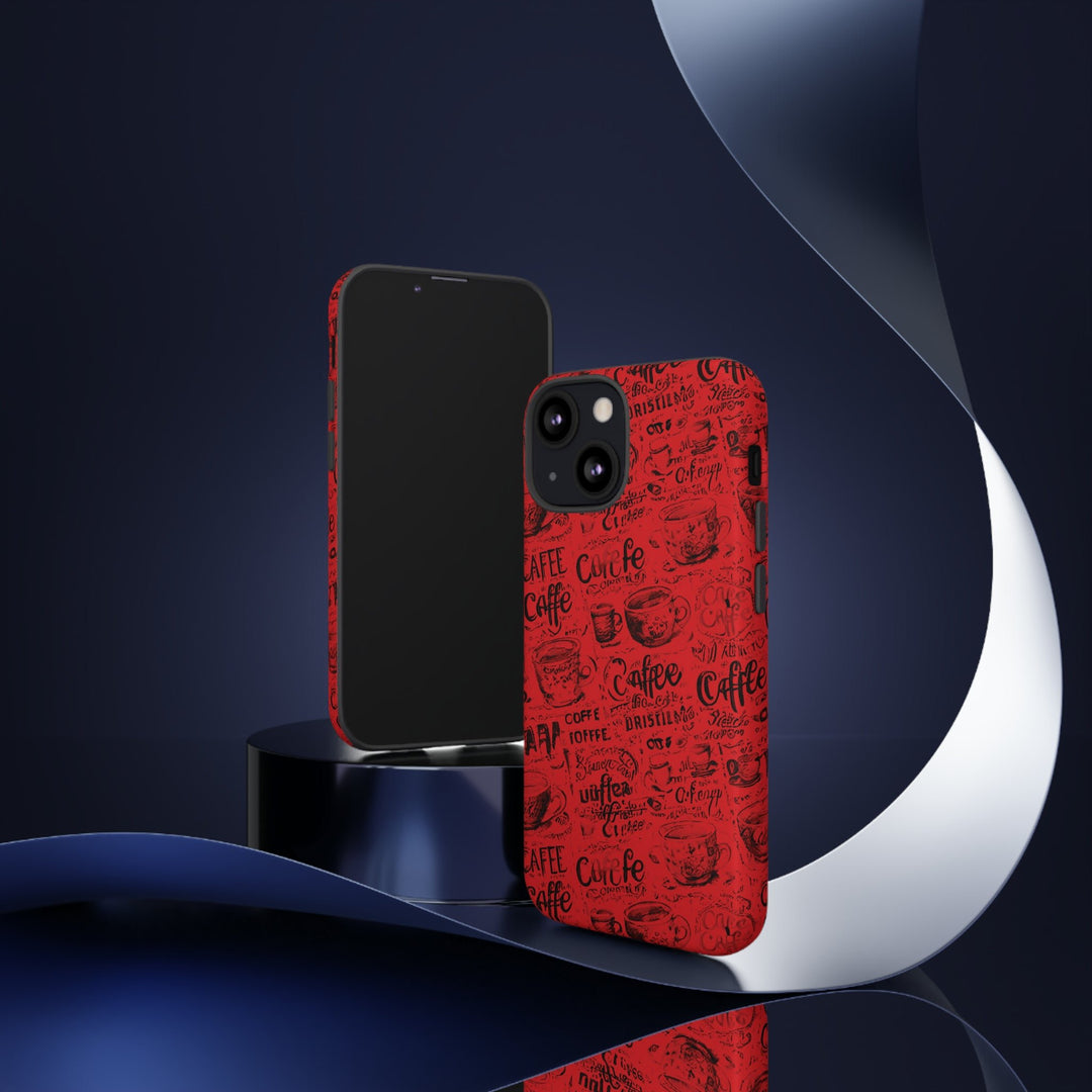 Cute IPhone Case | Red Black Coffee, iPhone 15 Case | iPhone 15 Pro Case, Iphone 14 Case, Iphone 14 Pro Max Case, Protective Iphone Case - Studio40ParkLane