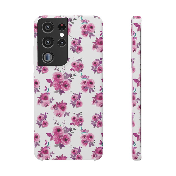 Sleek Snap Flowers Gift for Her Cute Phone Case for iPhone 16 15 14 13 12 11 X Xs Max Xr Pro Plus Samsung Galaxy S24 S23 S22 S21 S20 Ultra